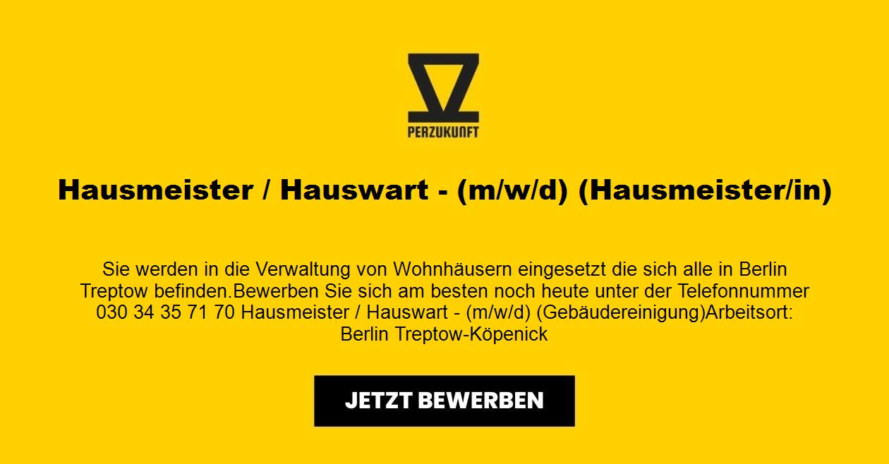 Hausmeister / Hauswart (m/w/d) Verwaltung Wohnhäuser