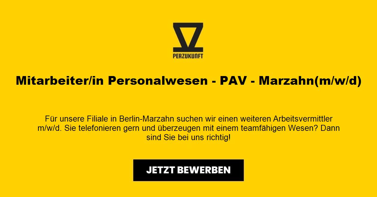 Mitarbeiter/in Personalwesen - PAV - Marzahn(m/w/d)