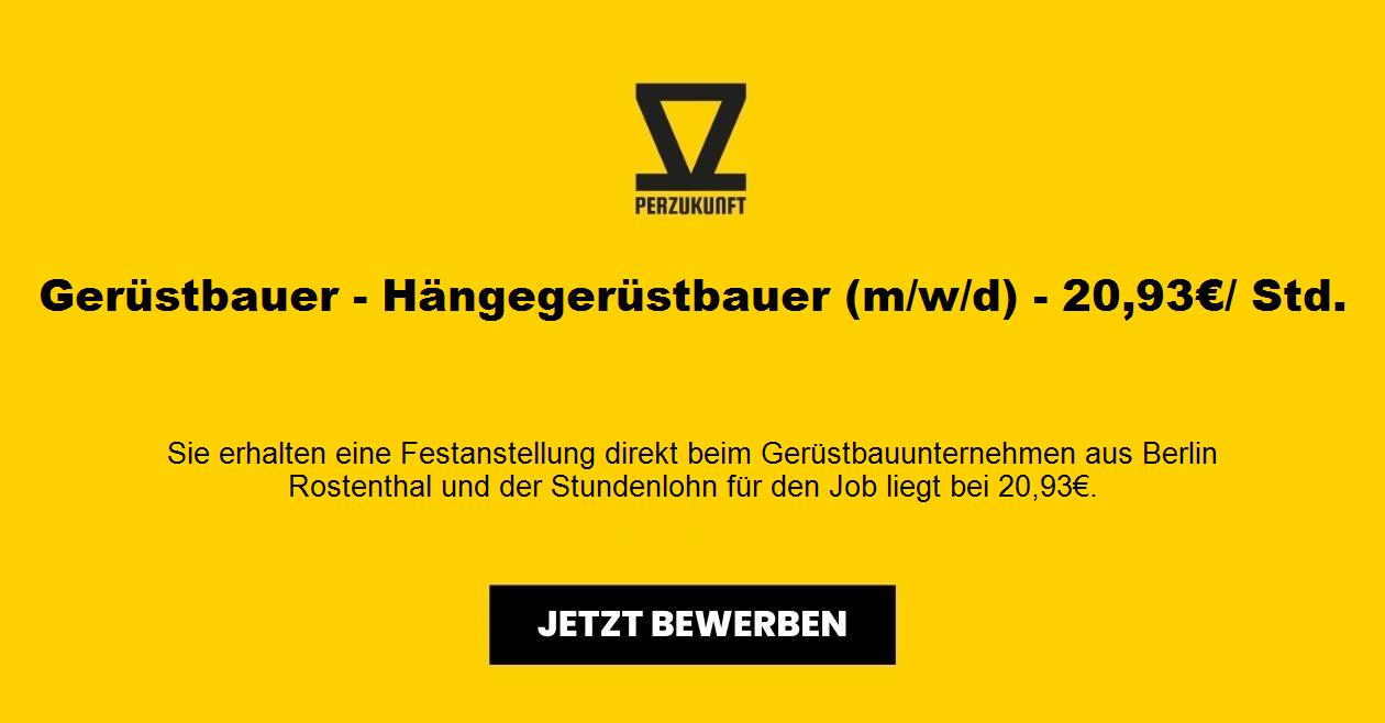 Hängegerüstbauer-Gerüstbauer (m/w/d) - 34,98€/ Std.