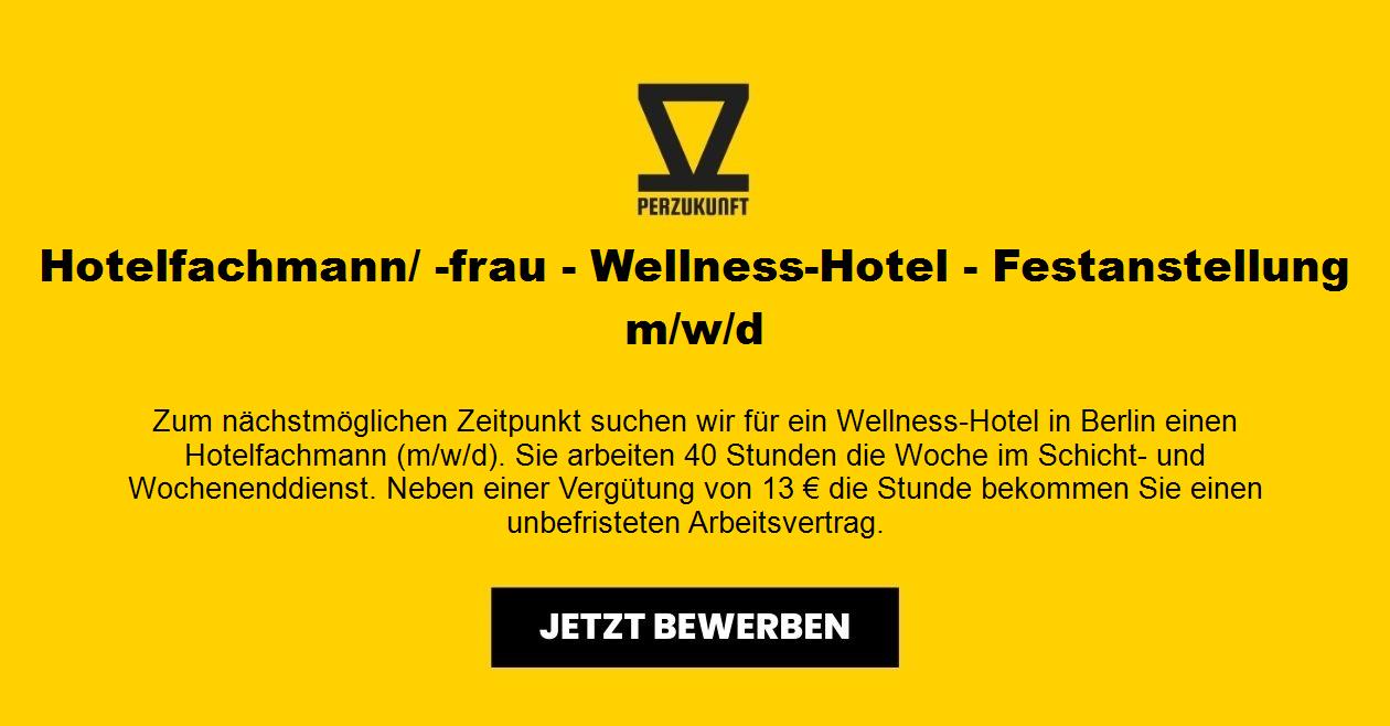 Hotelfachmann - Wellness-Hotel - Festanstellung (m/w/d)