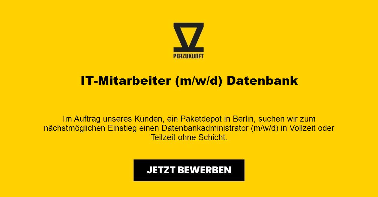 IT-Mitarbeiter m/w/d - Datenbank in Vollzeit