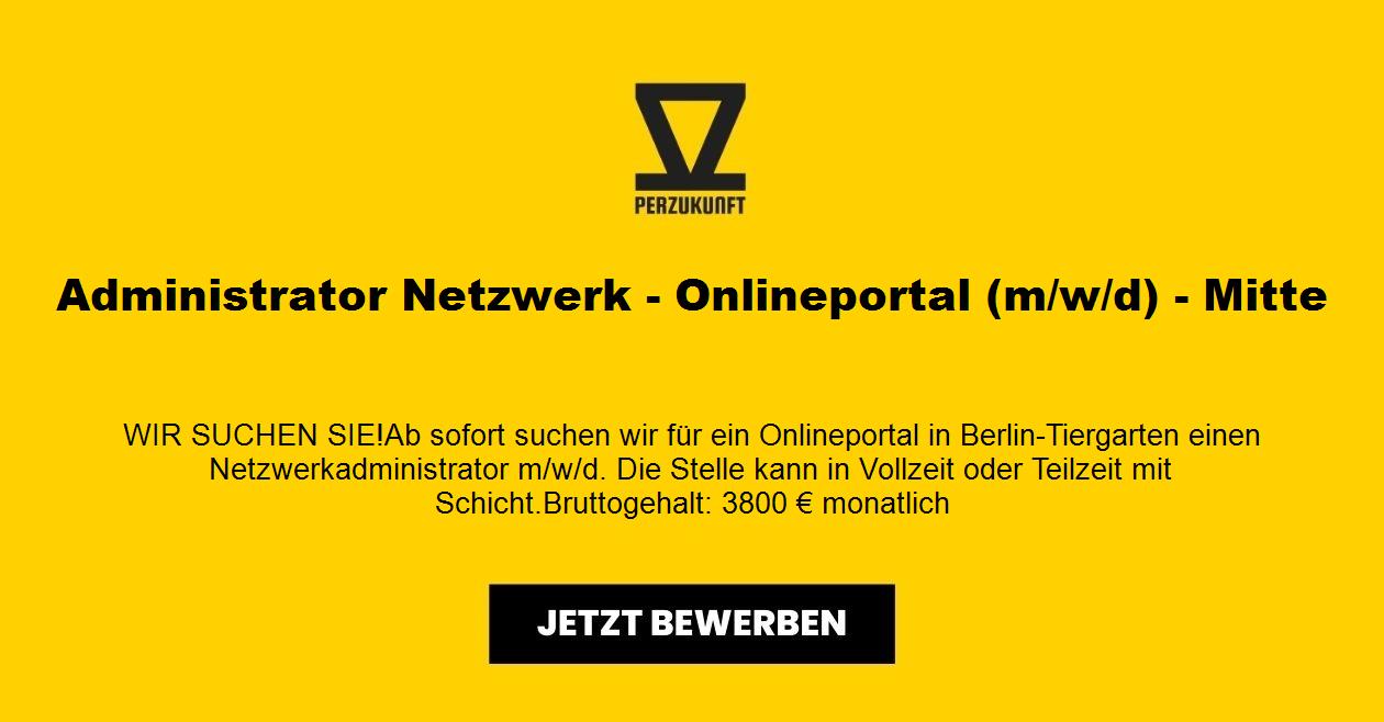 Administrator Netzwerk - Onlineportal (m/w/d) Mitte