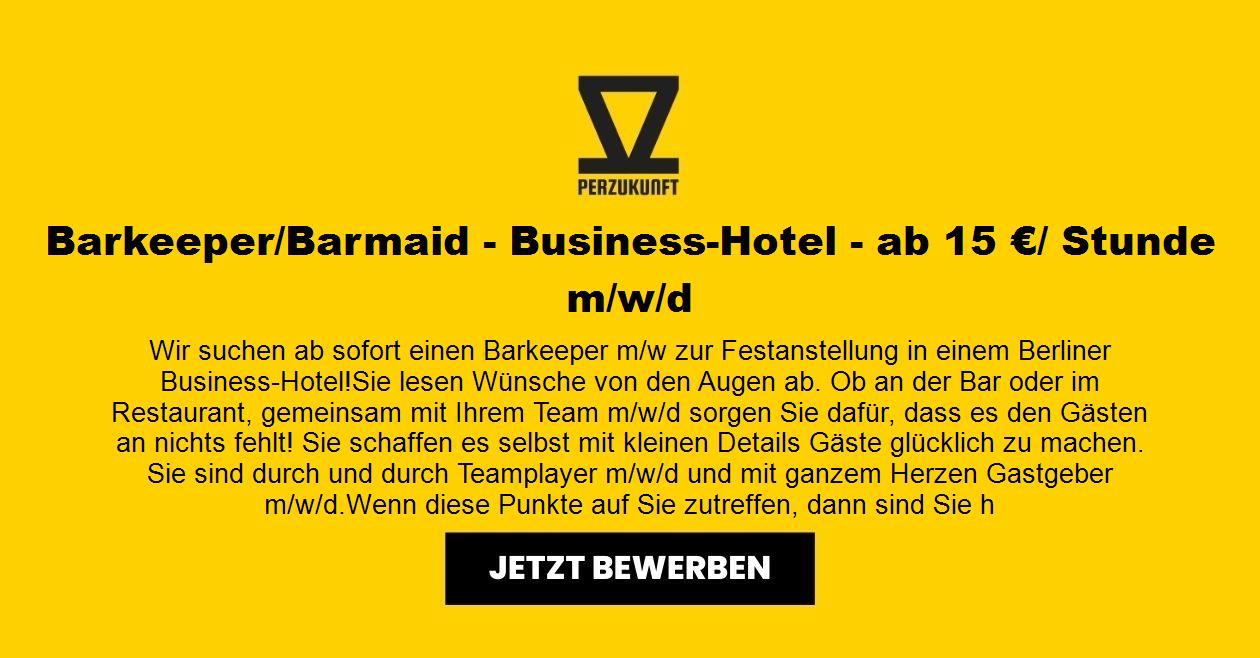 Barkeeper m/w/d - Business-Hotel - ab 15 €/ Stunde