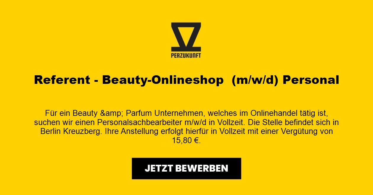 Referent - Beauty-Onlineshop m/w/d - Personal