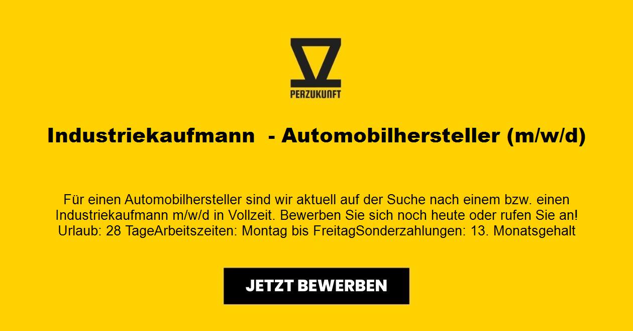 Industriekaufmann  - Automobilhersteller (m/w/d)