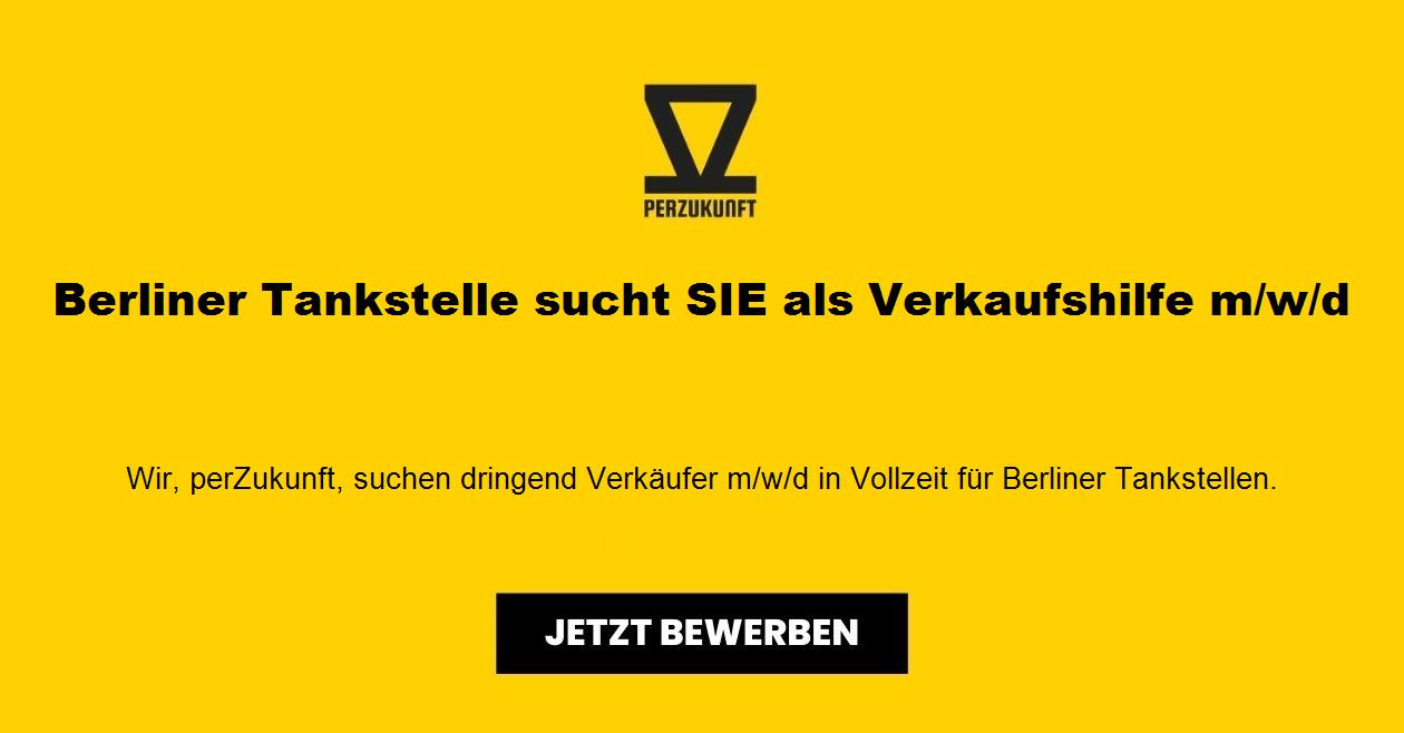 Berliner Tankstelle sucht  Verkaufshilfe m/w/d - ab sofort