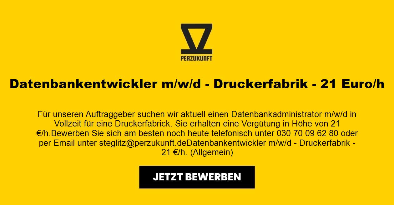 Datenbankentwickler m/w/d - Druckerfabrik - 45,37 Euro/h