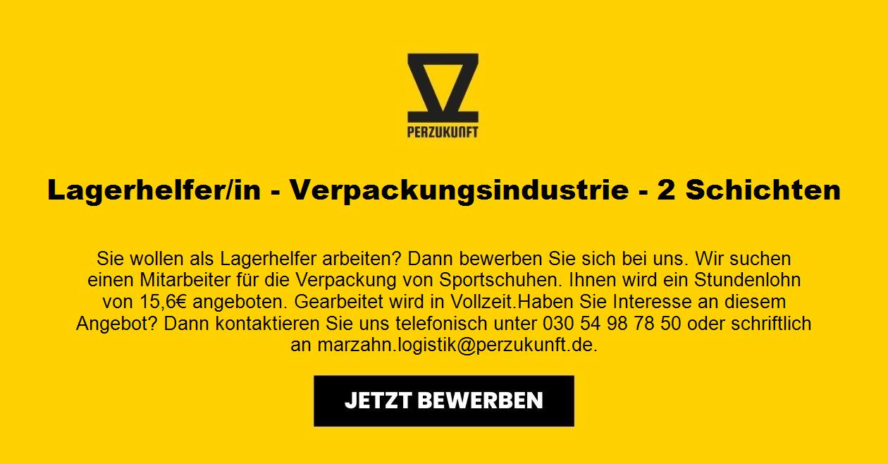 Lagerhelfer - Verpackungsindustrie (m/w/d)