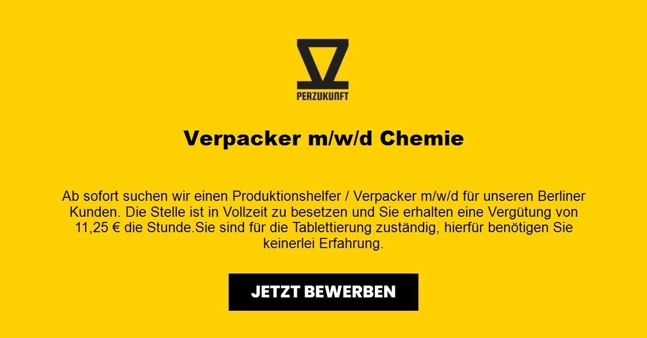 Verpacker (m/w/d) Chemie 22,56 EUR Ohne Erfahrungen