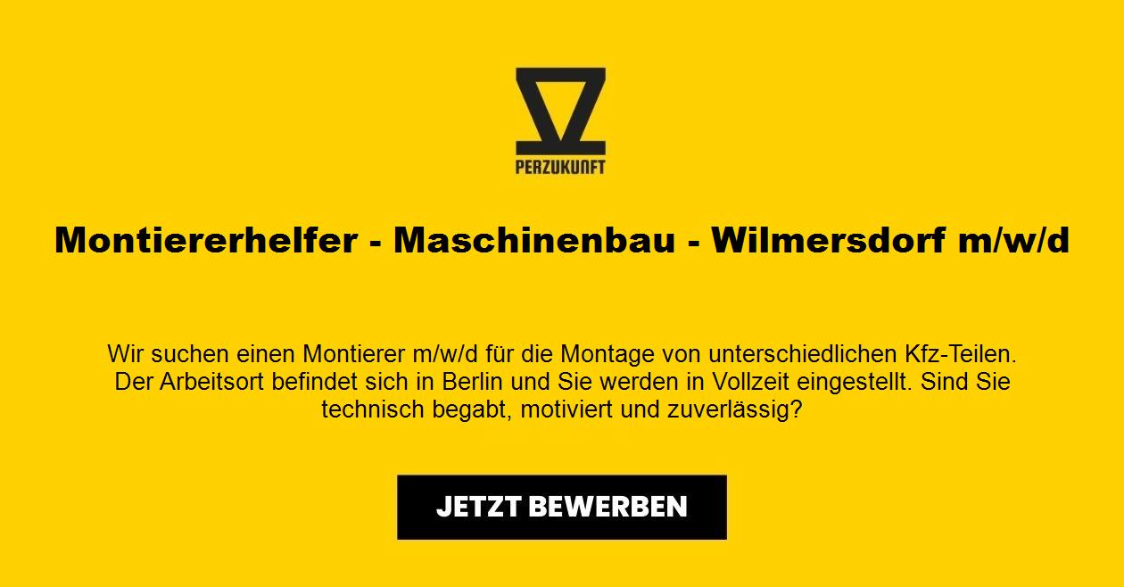 Montiererhelfer/in - Maschinenbau - Wilmersdorf m/w/d 15EUR