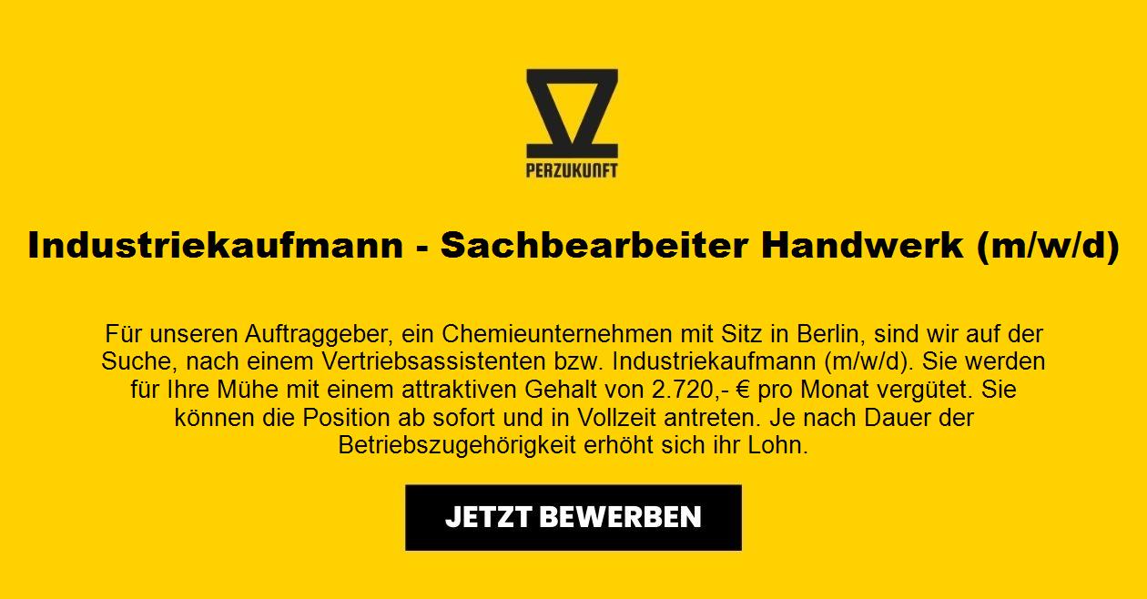 Industriekaufmann (m/w/d) - Sachbearbeiter Handwerk