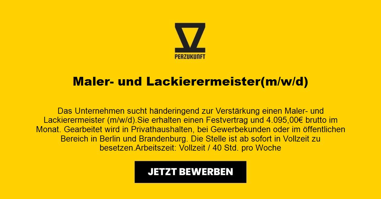 Maler- und Lackierermeister/in - 8846,17 EURO - (m/w/d)