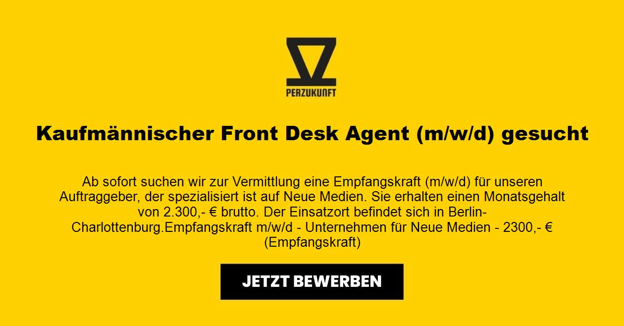 Front-Desk-Manager (m/w/d) 2.500 EUR - Charlottenburg