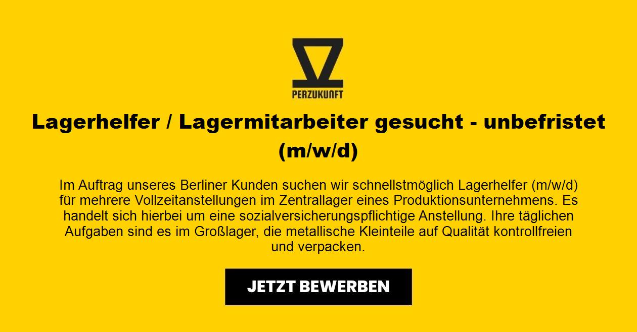 Lagerhelfer m/w/d 14 Euro / Std