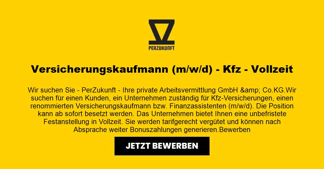 Versicherungskaufmann (m/w/d) - Kfz - Vollzeit