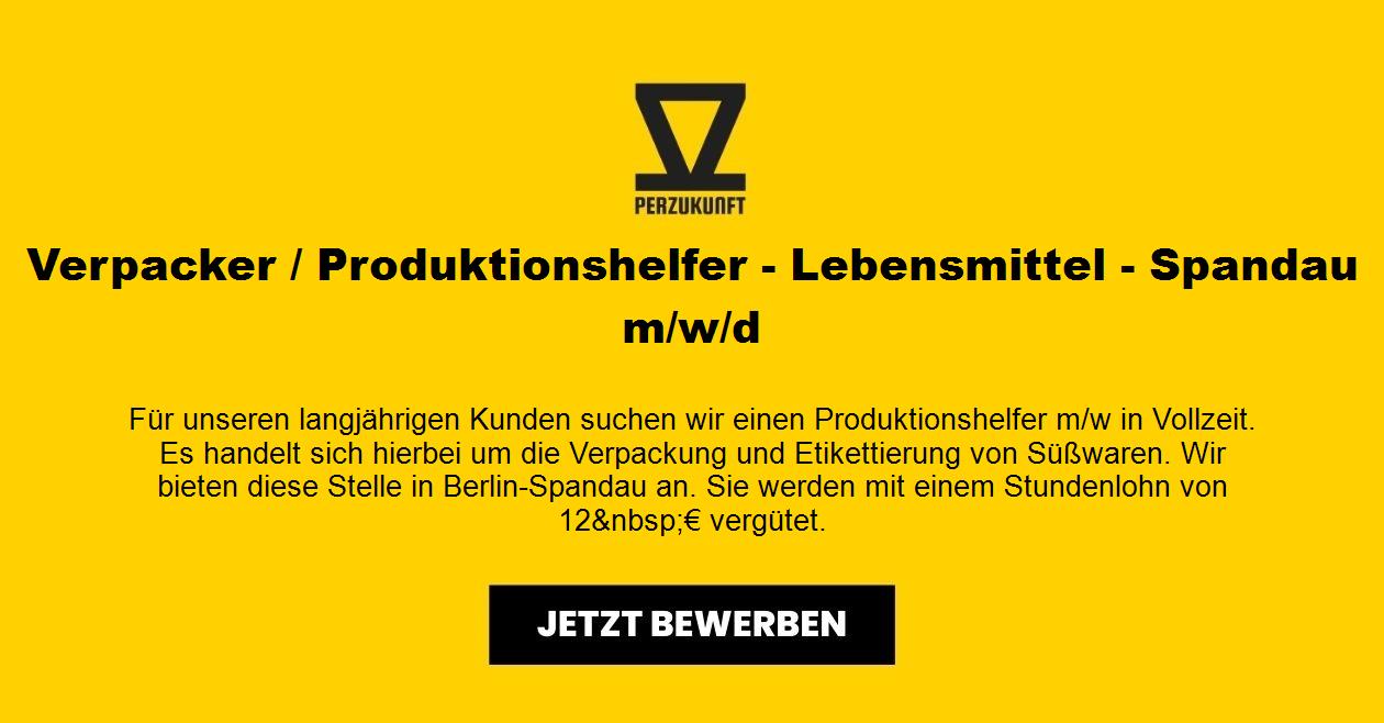 Verpacker / Produktionshelfer - Spandau (m/w/d)