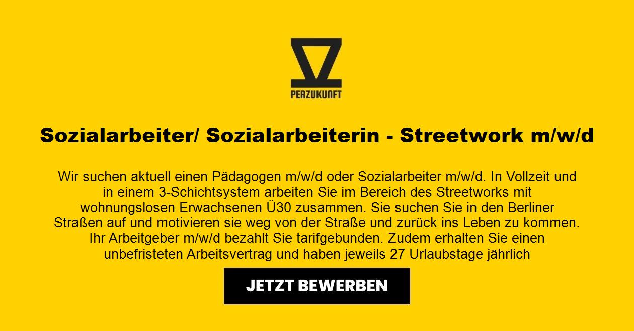 Sozialarbeiter/ Sozialarbeiterin - Streetwork m/w/d