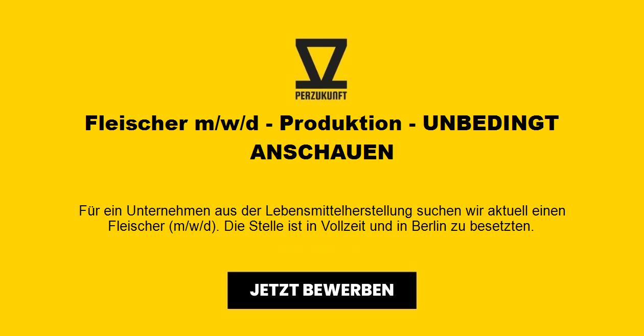 Fleischer (m/w/d) Produktion - UNBEDINGT ANSCHAUEN