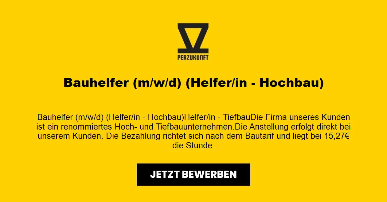 Bauhelfer (m/w/d) (Helfer/in - Hochbau)