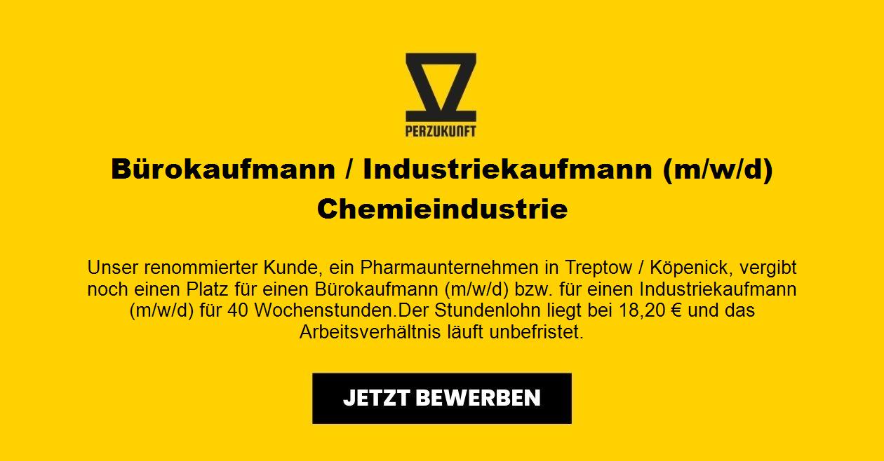 Kaufmann / Industriekaufmann (m/w/d) Chemieindustrie