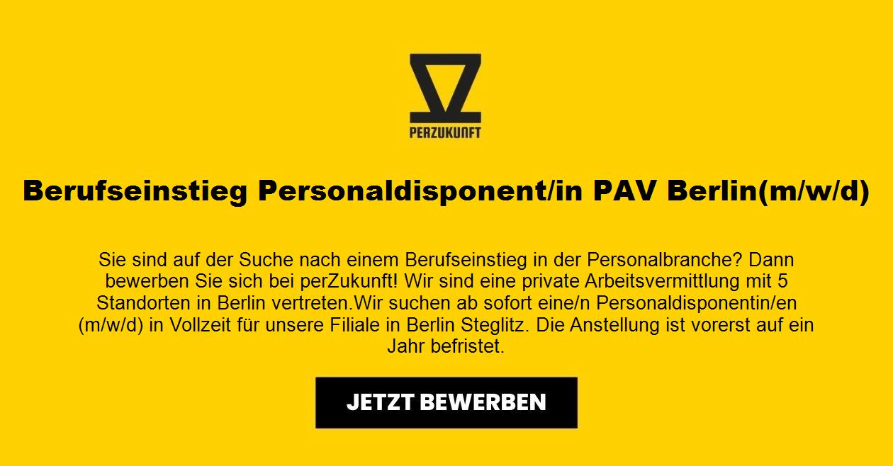 Berufseinstieg Personaldisponent /in PAV Berlin (m/w/d)