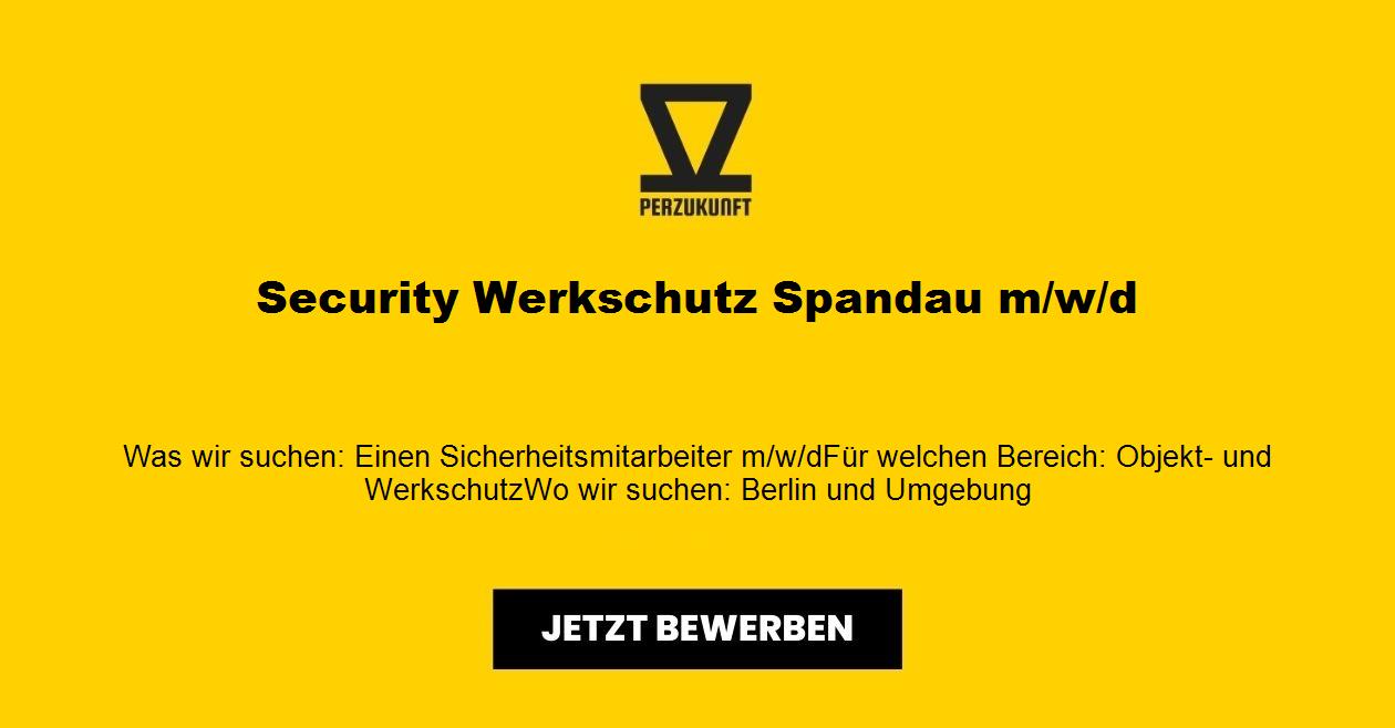 Security Werkschutz Berlin-Spandau (m/w/d)