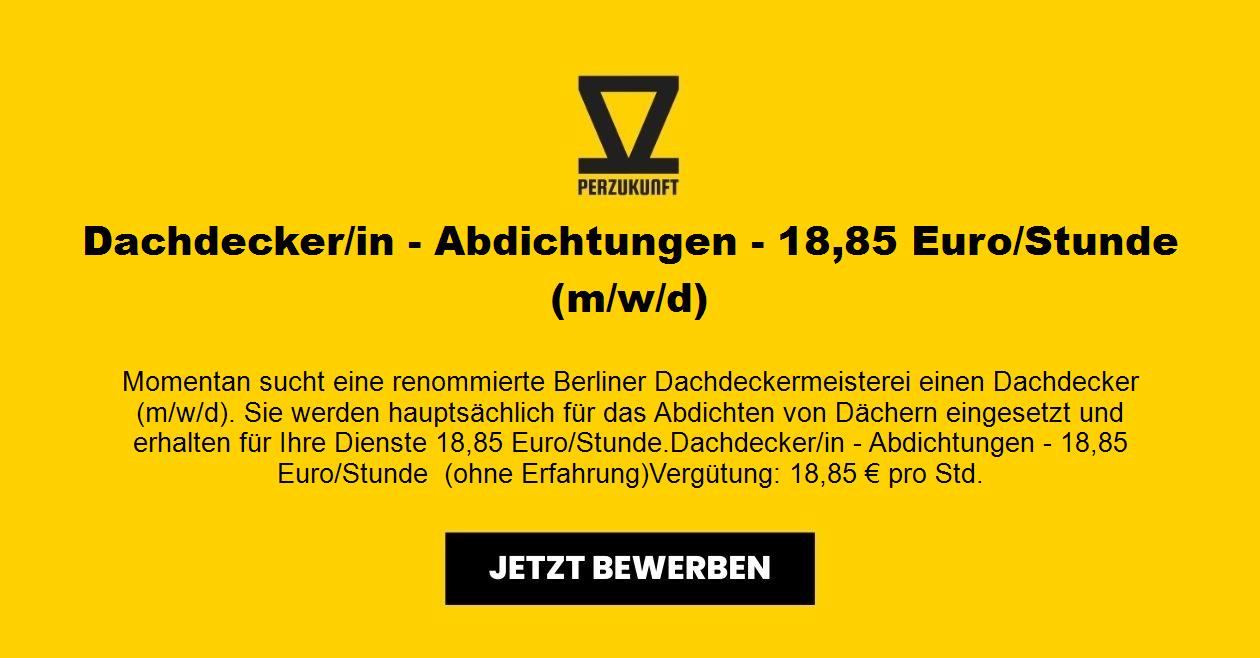 Dachdecker - Abdichtungen - 18,85 Euro/Stunde(m/w/d)