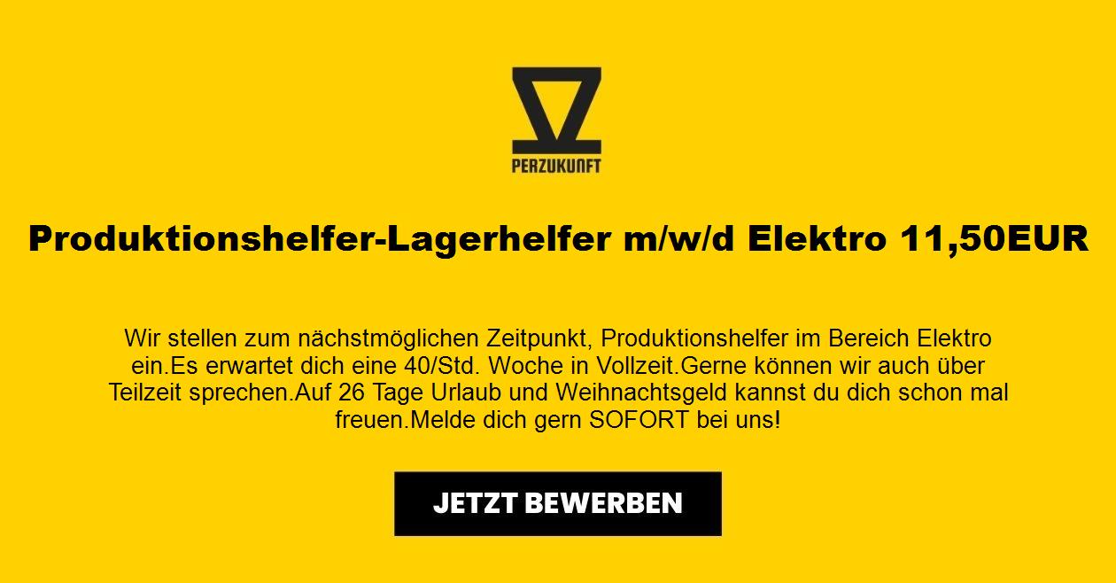 Produktionshelfer-Lagerhelfer m/w/d Elektro 12,50EUR