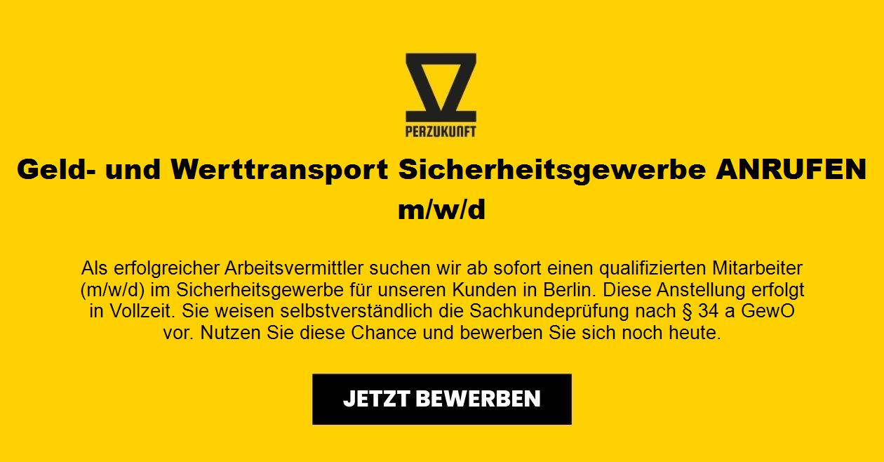 Geld- und Werttransport - Sicherheitsgewerbe (m/w/d) Berlin