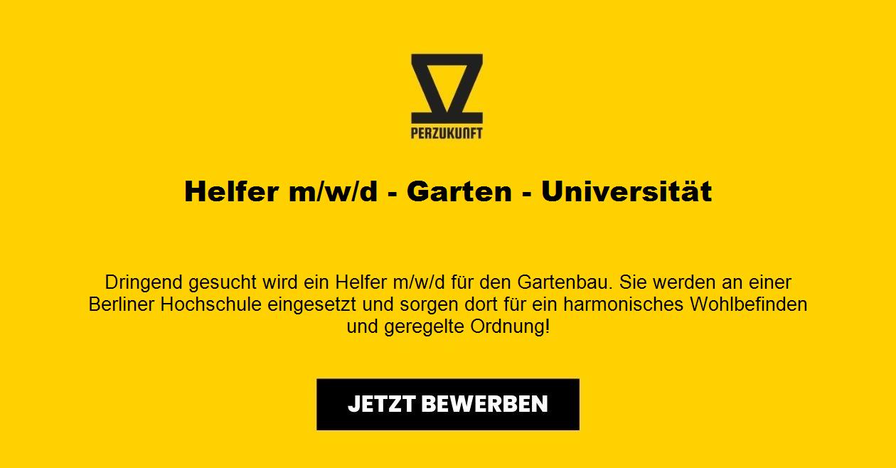 Helfer m/w/d - Garten - Universität