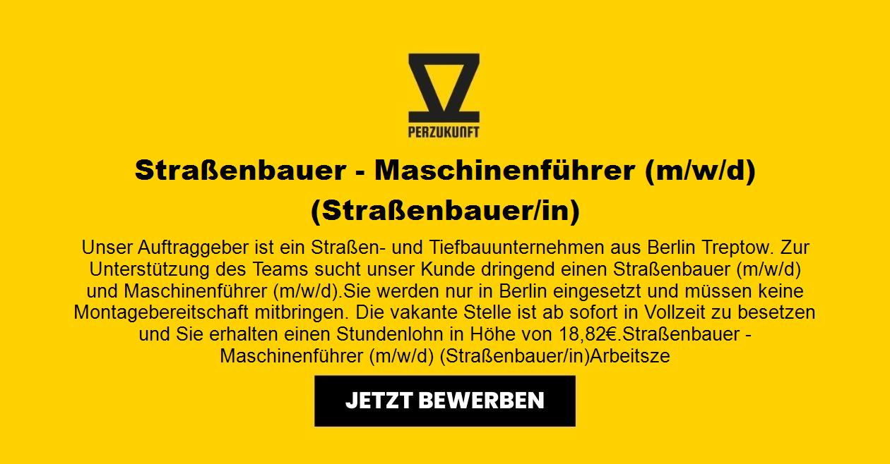 Straßenbauer - Maschinenführer (m/w/d) für Berlin