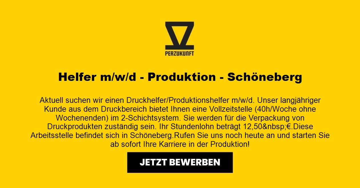 Produktion m/w/d - 2-Schichtsystem - Vollzeit