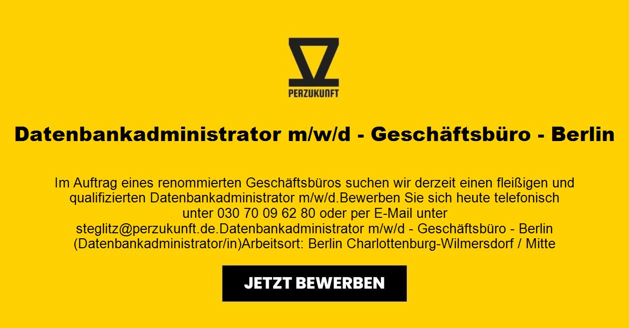 Datenbankadministrator m/w/d - Geschäftsbüro - Berlin