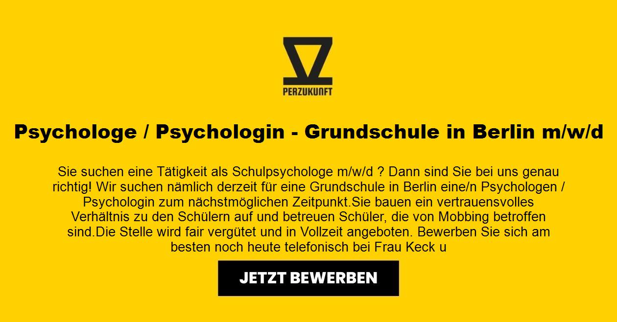 Psychologe / Psychologin - Grundschule in Berlin-Mitte m/w/d