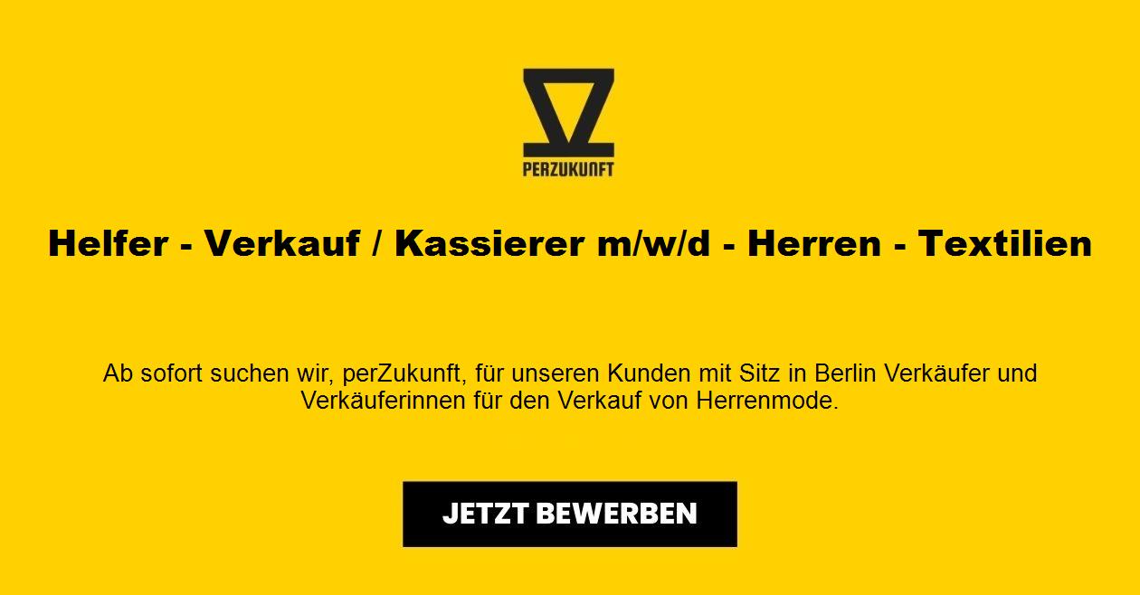 Helfer m/w/d - Verkauf / Kassierer - Herren - Textilien