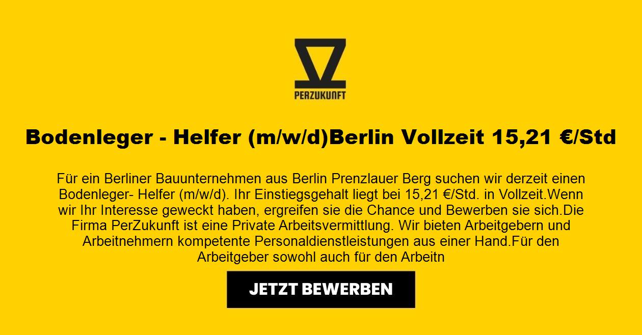 Bodenleger - Helfer (m/w/d)  Berlin Vollzeit 32,85 €/Std