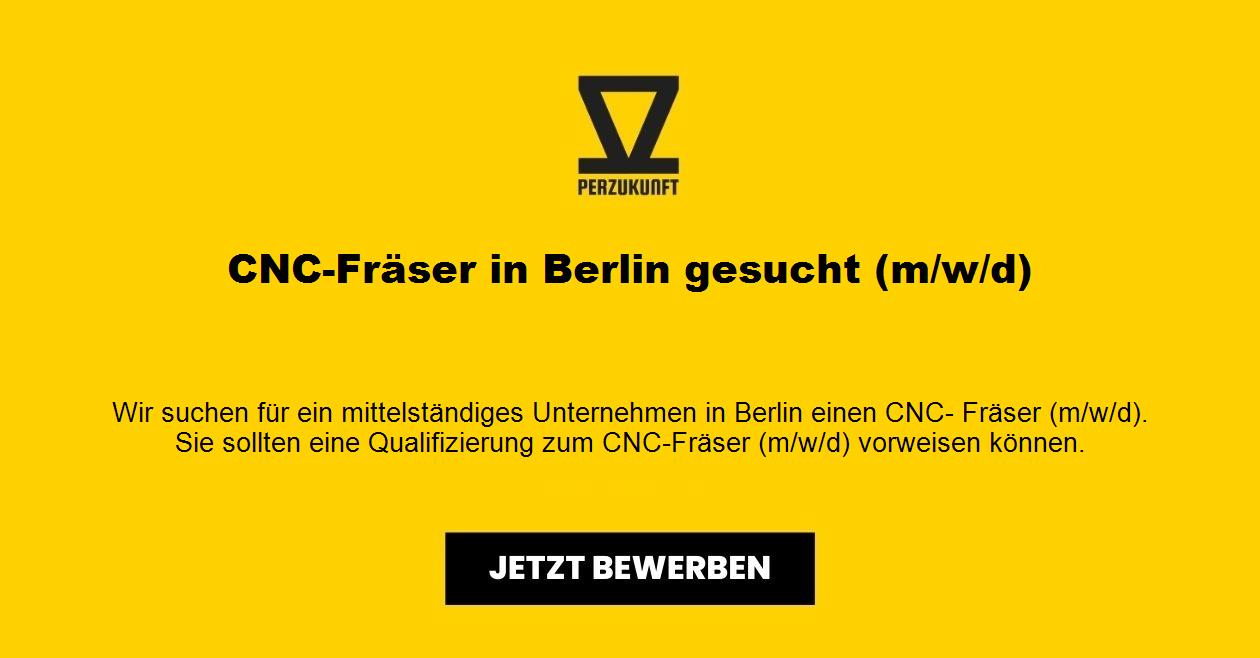 CNC-Fräser (m/w/d) in Berlin gesucht