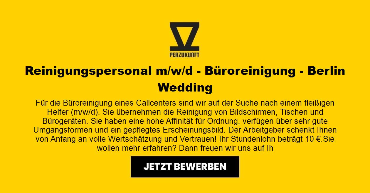 Reinigungskraft (m/w/d) Callcenter in Berlin Wedding