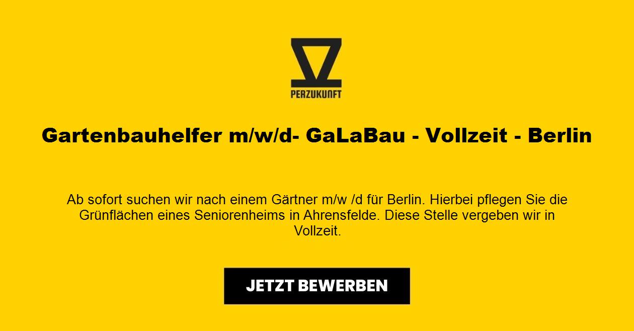 Gartenbauhelfer (m/w/d) - GaLaBau - Vollzeit - Berlin