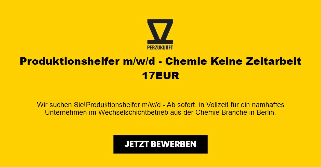 Produktionshelfer m/w/d - Chemie 33,20 EUR