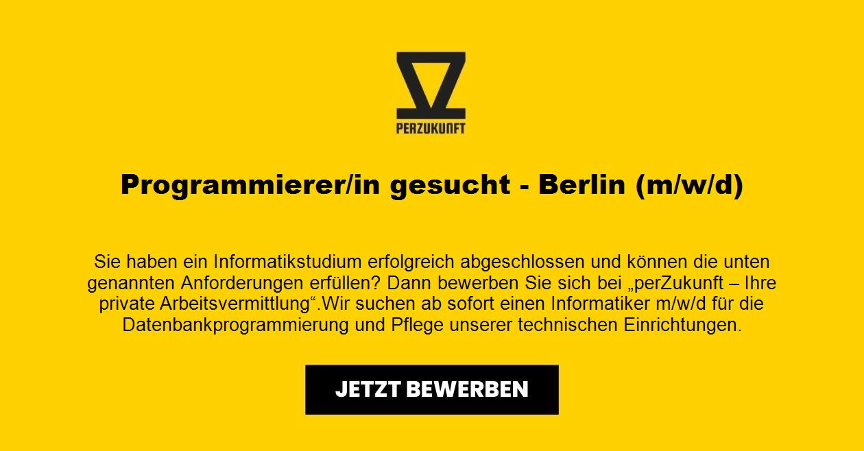 Programmierer/in gesucht - Berlin (m/w/d)
