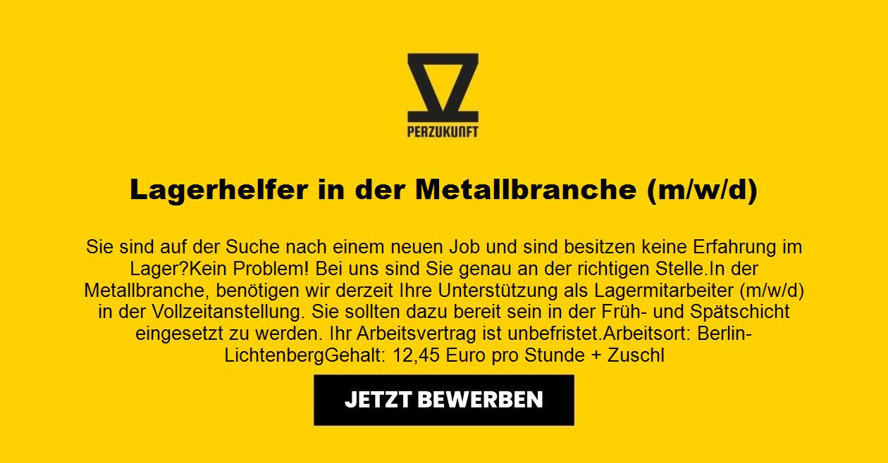 Lagerhelfer/in - Metallbranche (m/w/d)