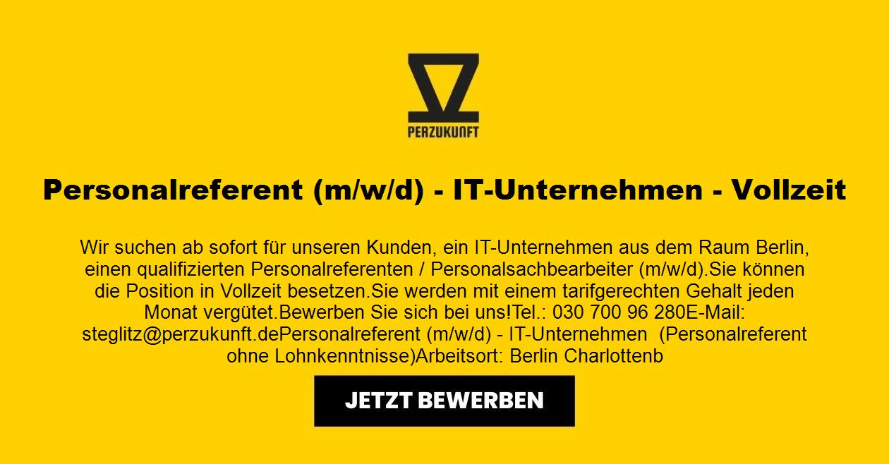Personalreferent (m/w/d) - IT-Unternehmen - Berlin