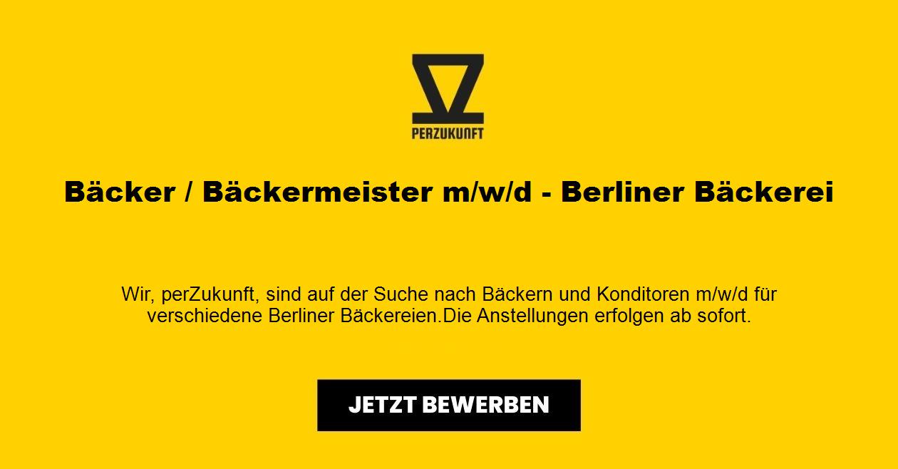 Bäcker / Bäckermeister m/w/d - Berliner Bäckerei
