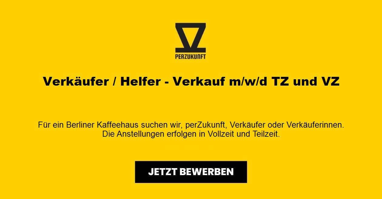 Verkäufer / Helfer - Verkauf m/w/d TZ und VZ