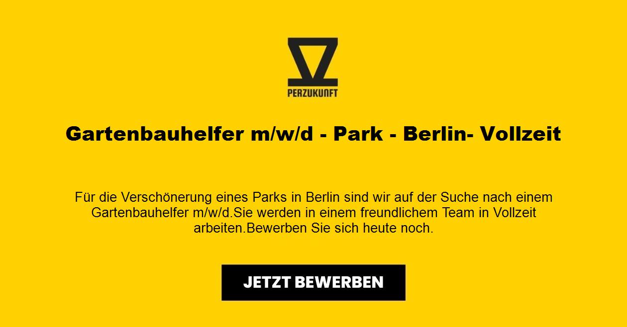 Gartenbauhelfer (m/w/d) - Park - Berlin- Vollzeit