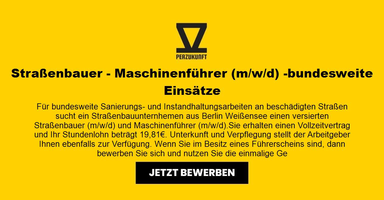 Straßenbauer/in - Maschinenführer (m/w/d)