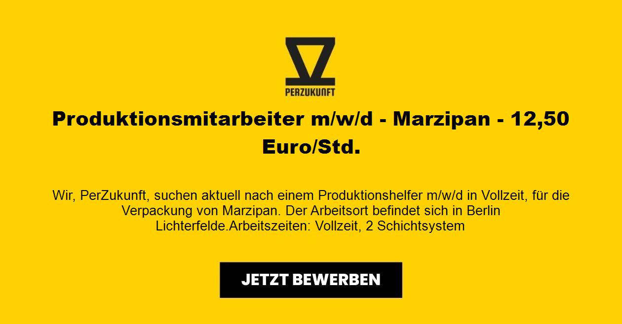Produktionsmitarbeiter m/w/d - Marzipan ab 27,00 Euro/Std.