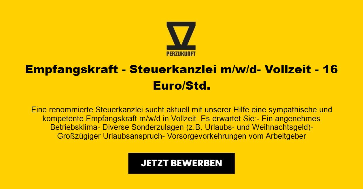 Empfangskraft (m/w/d) Steuerkanzlei - Vollzeit - 34,55 EUR/Std.