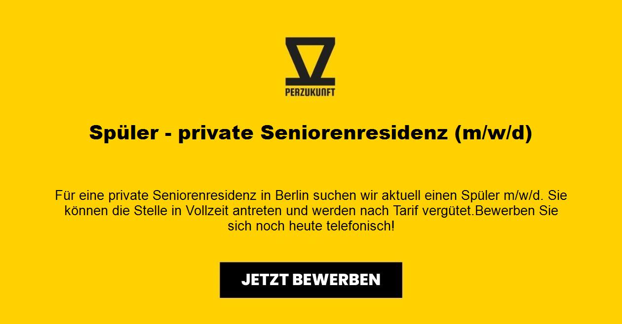 Spüler  (m/w/d) - private Seniorenresidenz - Vollzeit